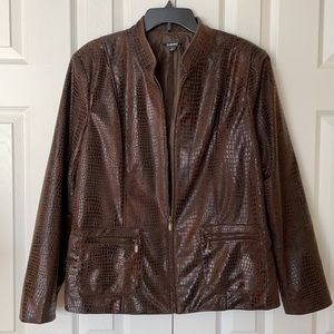Elementz Faux Snakeskin Jacket